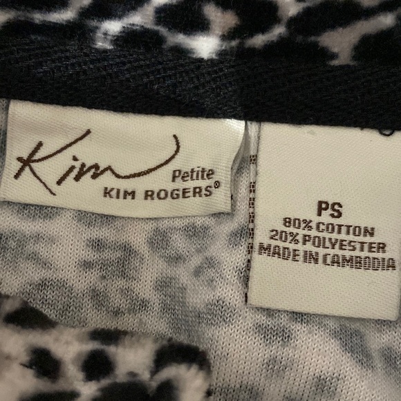 Kim Rogers’ animal print gray blk velvet jacket - Size PS - Picture 6 of 11